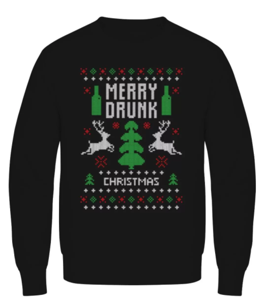 Merry Drunk Christmas · Männer Pullover günstig online kaufen