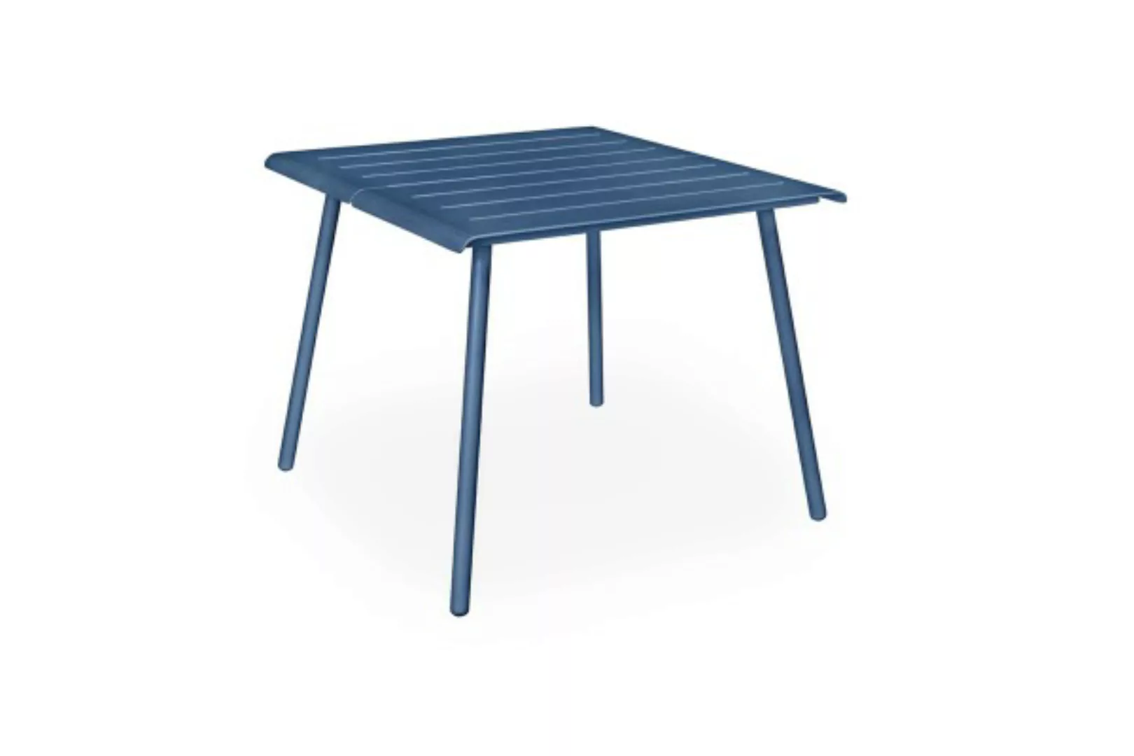 Vapio Outdoortisch Aluminium 90x90x74 cm Rauchblau günstig online kaufen