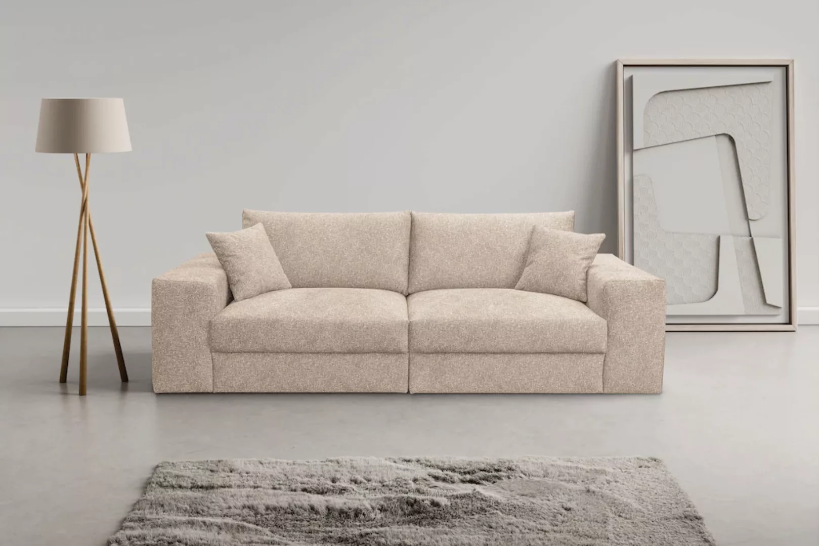 WERK2 Big-Sofa Rozzana mit viel Platz und aktuellen Bezugsvarianten, mit lo günstig online kaufen