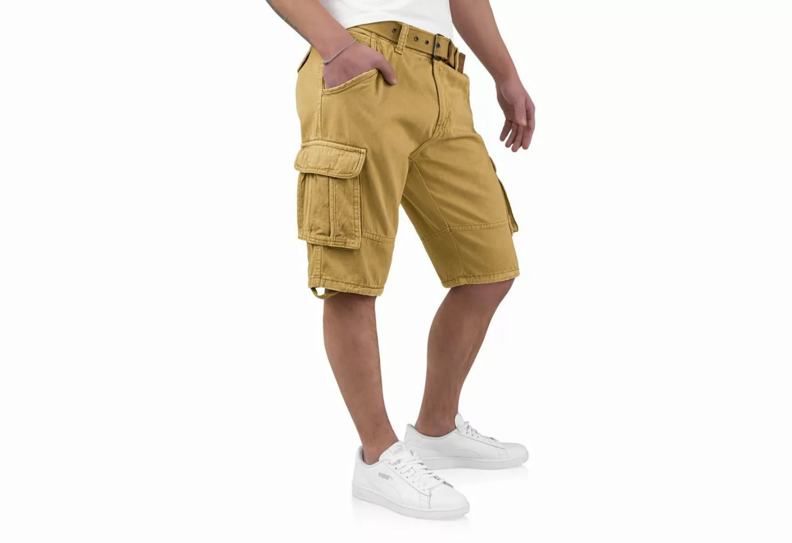 Indicode Cargoshorts Kjeld Herrencargoshorts mit 6 Taschen günstig online kaufen