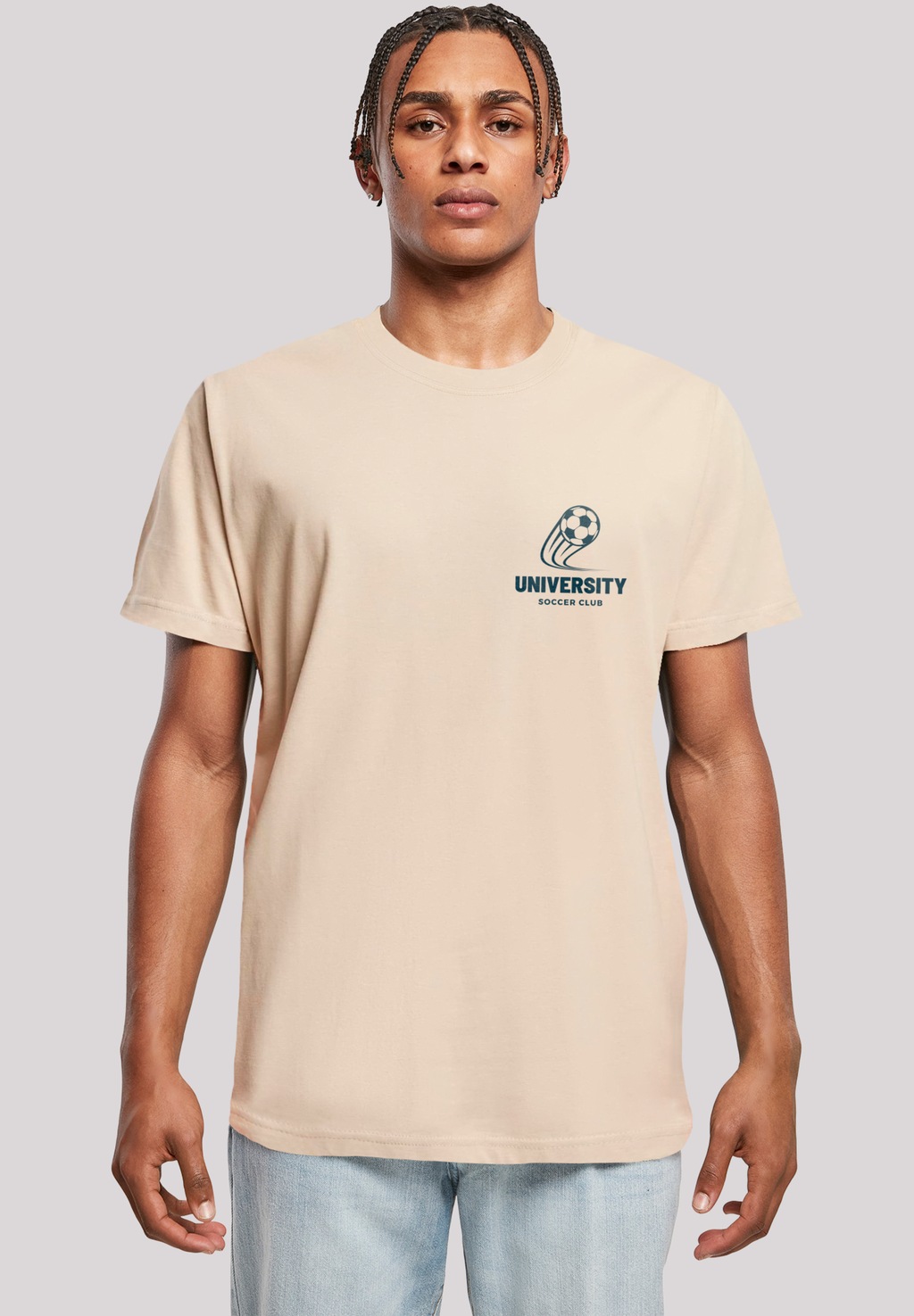 F4NT4STIC T-Shirt "University Soccer Club Classic Minimalist", Premium Qual günstig online kaufen