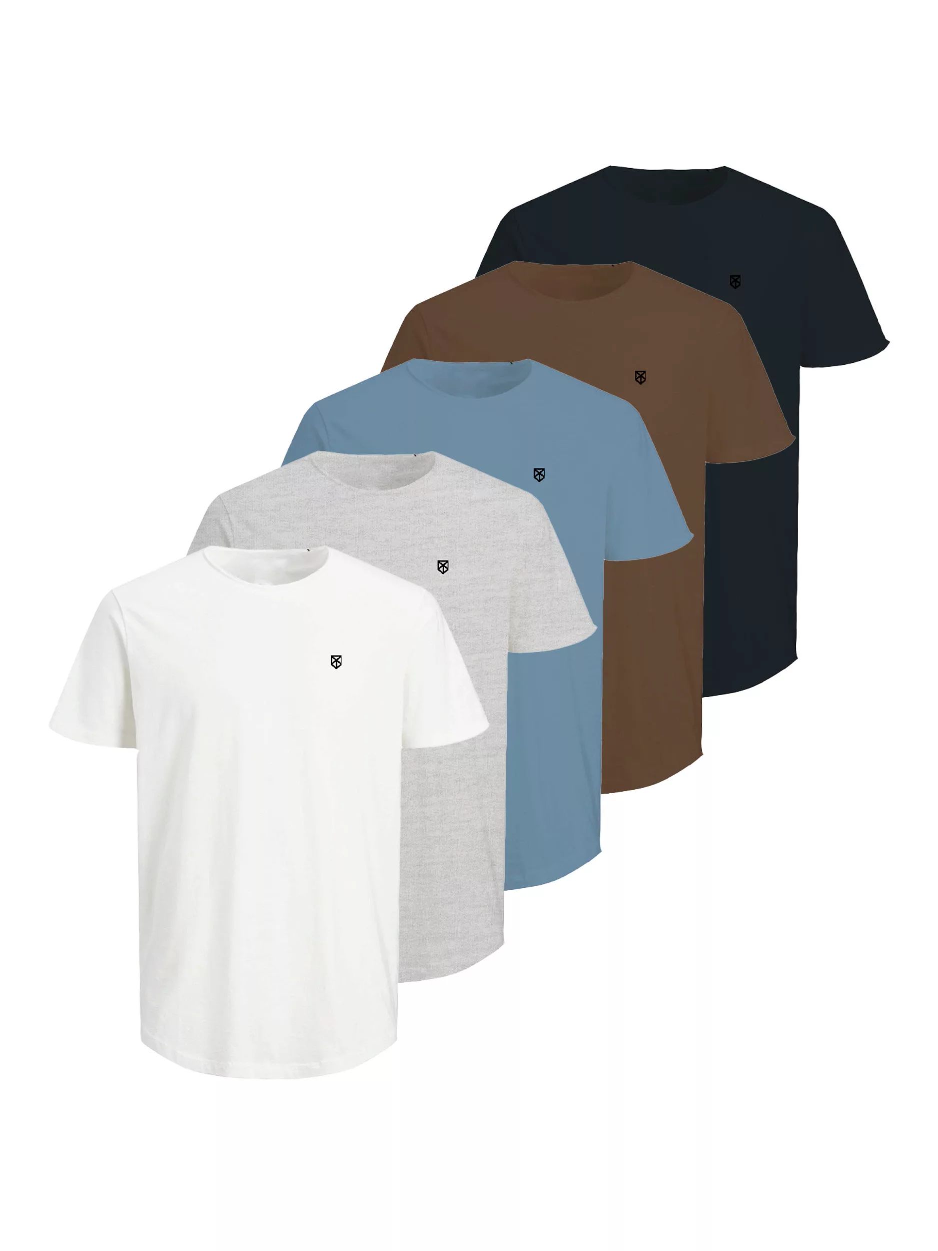 Jack & Jones Rundhalsshirt "JPRBLABRODY TEE SS CREW NECK 5PK MP" günstig online kaufen