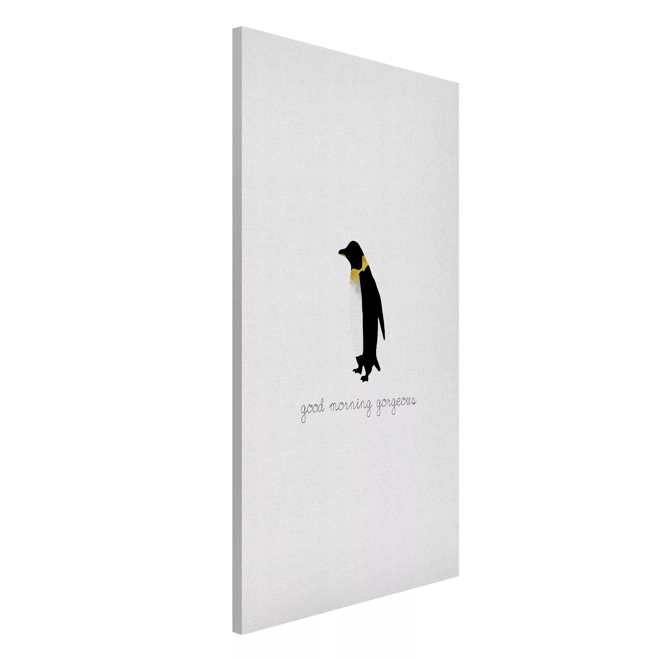 Magnettafel Pinguin Zitat Good Morning Gorgeous günstig online kaufen