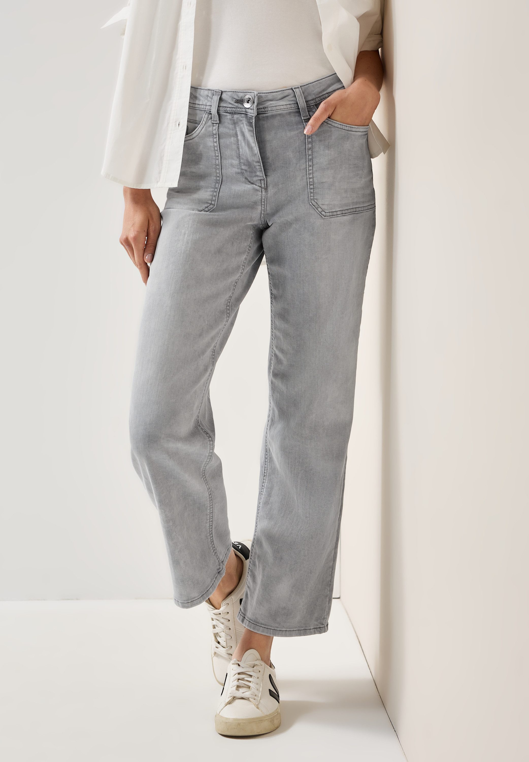 STREET ONE Loose-fit-Jeans, High Waist günstig online kaufen