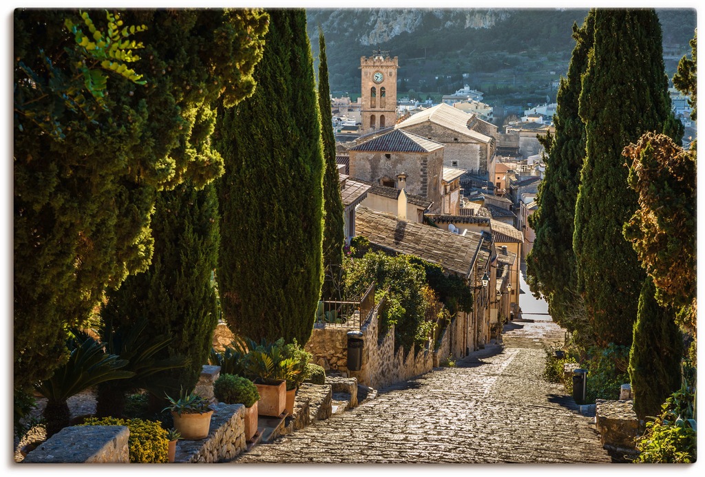 Artland Wandbild "Blick vom Kalvarienberg auf Pollenca", Mallorca, (1 St.), günstig online kaufen