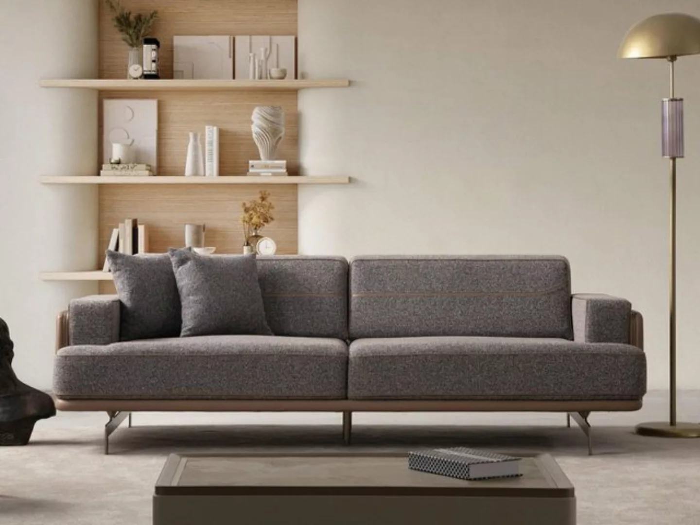 Xlmoebel 3-Sitzer Designer Sofa für das Wohnzimmer mit Luxus und Eleganz in günstig online kaufen