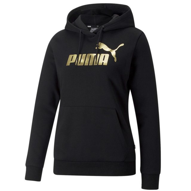 PUMA 2-in-1-Pullover ESS+ Kapuzenpullover Metallic Logo Hoodie Damen günstig online kaufen