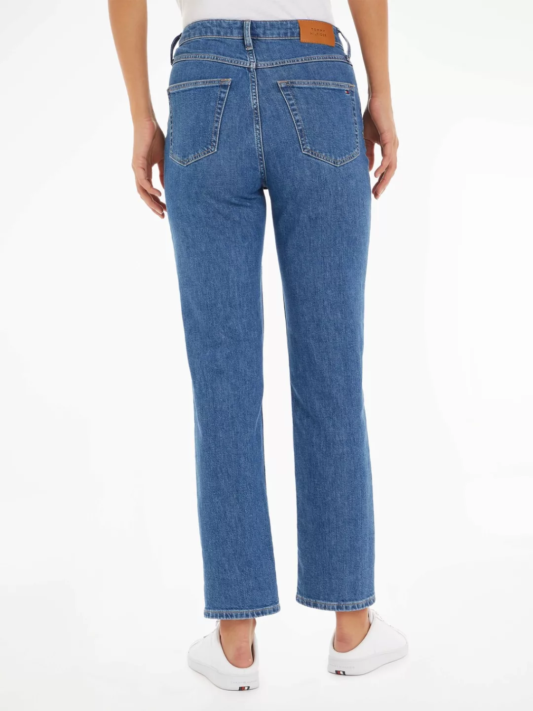 Tommy Hilfiger Straight-Jeans "CLASSIC STRAIGHT HW", mit Tommy Hilfiger Led günstig online kaufen