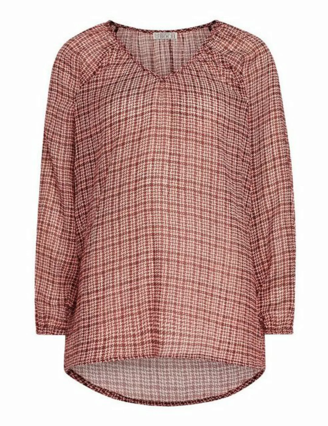 Brigitte von Boch Langarmbluse Sablon Bluse print terracotta günstig online kaufen