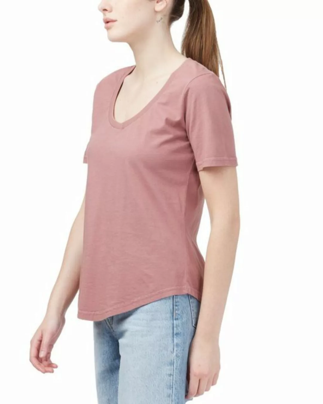 tentree T-Shirt Womens Natural Dye V-Neck T-Shirt günstig online kaufen