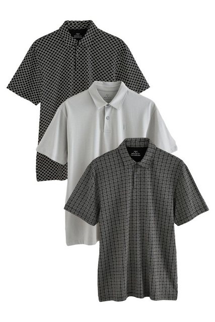 Next Poloshirt Poloshirts aus Jersey im 3er-Pack (3-tlg) günstig online kaufen