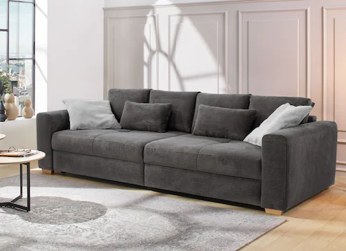 Jockenhöfer Gruppe Big-Sofa "Maxi", Federkernpolsterung, inklusive 8 Kissen günstig online kaufen
