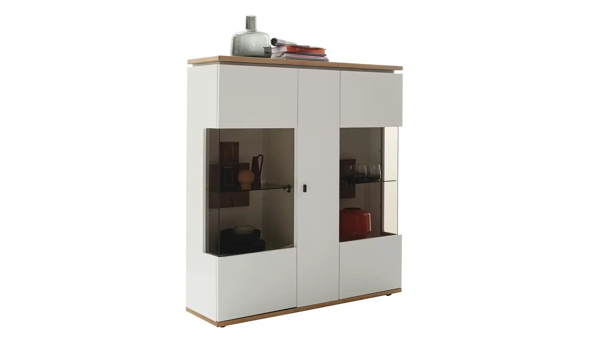 uno Highboard  Marlea ¦ weiß ¦ Maße (cm): B: 130 H: 143 T: 37 Kommoden & Si günstig online kaufen