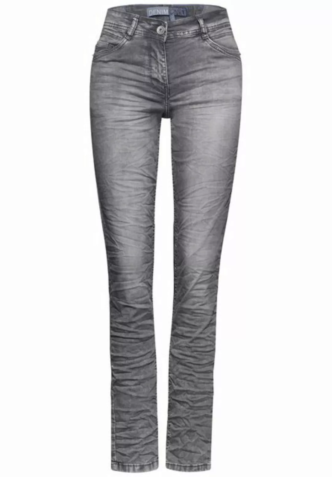 Cecil Dehnbund-Hose Style NOS Scarlett Grey Washed günstig online kaufen