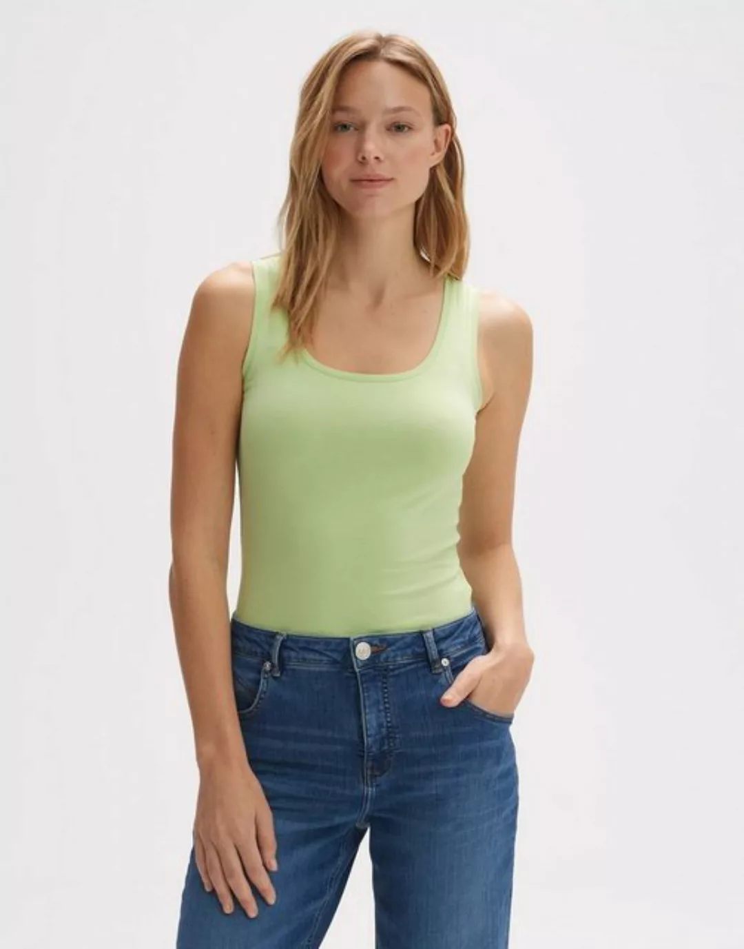 OPUS Trägertop Tanktop IMILIA Slim aus BCI Cotton Mix Jersey günstig online kaufen