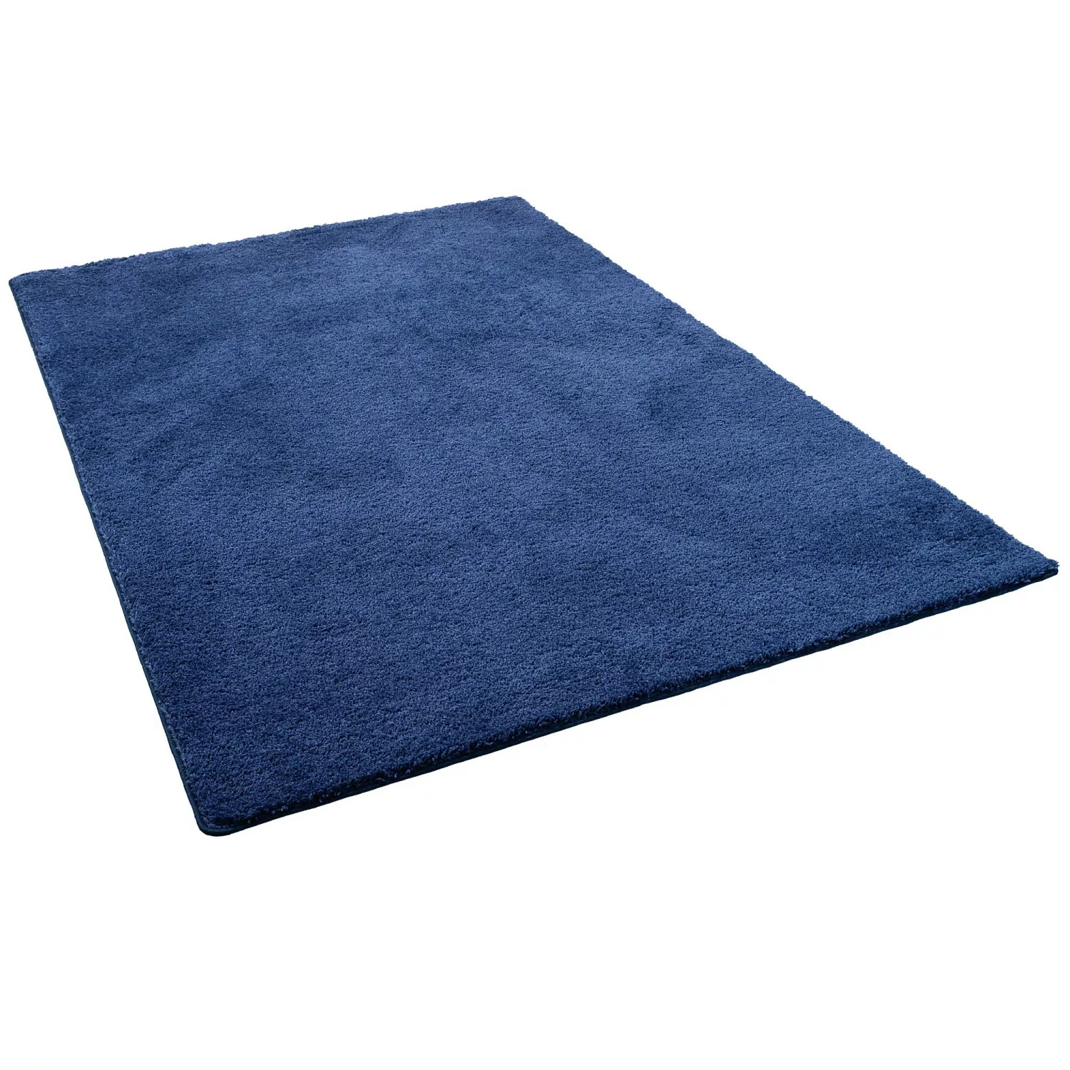 Snapstyle Hochflor Shaggy Teppich Palace Dunkelblau 100x100cm günstig online kaufen