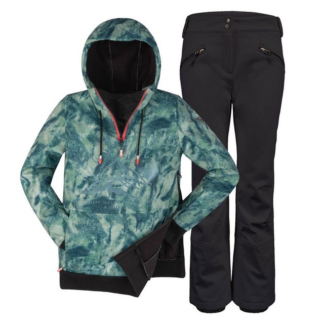 Killtec Skianzug Damen Softshell Hoodie halfzip Stretch Hosen Ski Alpin Kom günstig online kaufen