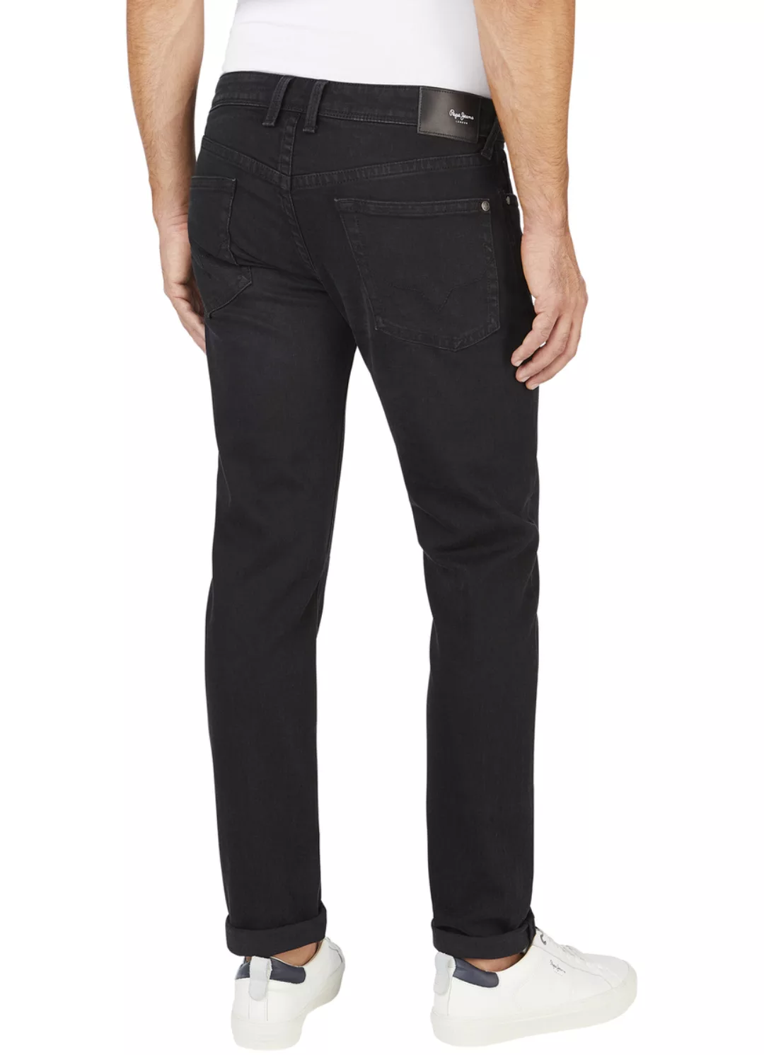 Pepe Jeans Herren Jeans Hatch - Slim Fit - Schwarz - Black Stone Wash günstig online kaufen