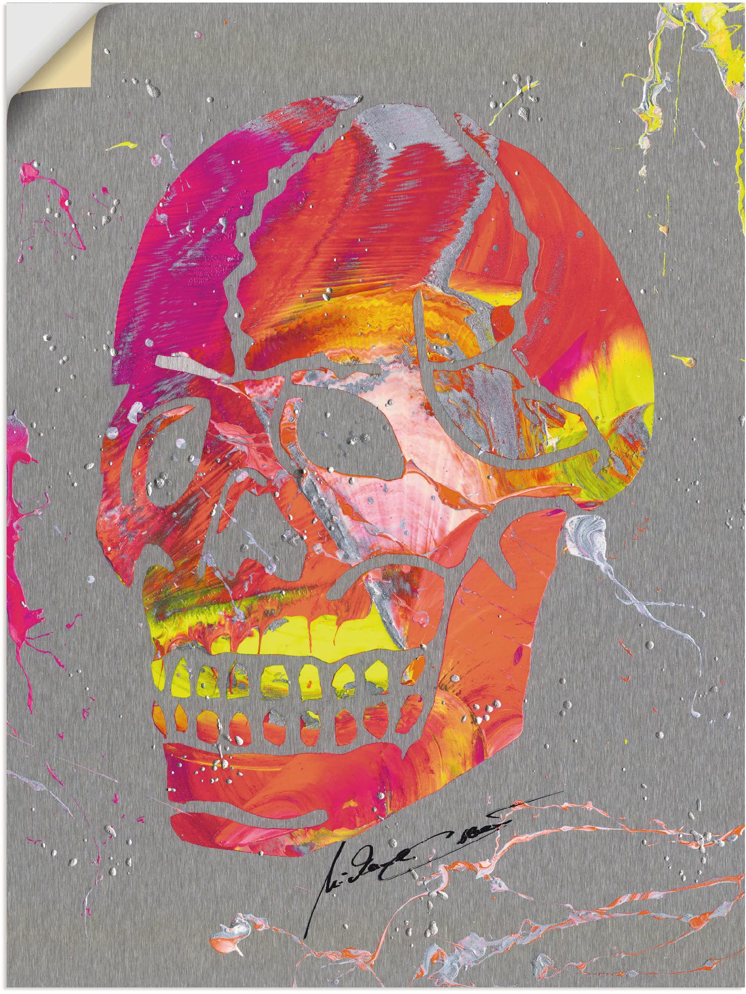 Artland Wandbild »Totenkopf 2«, Körper, (1 St.) günstig online kaufen