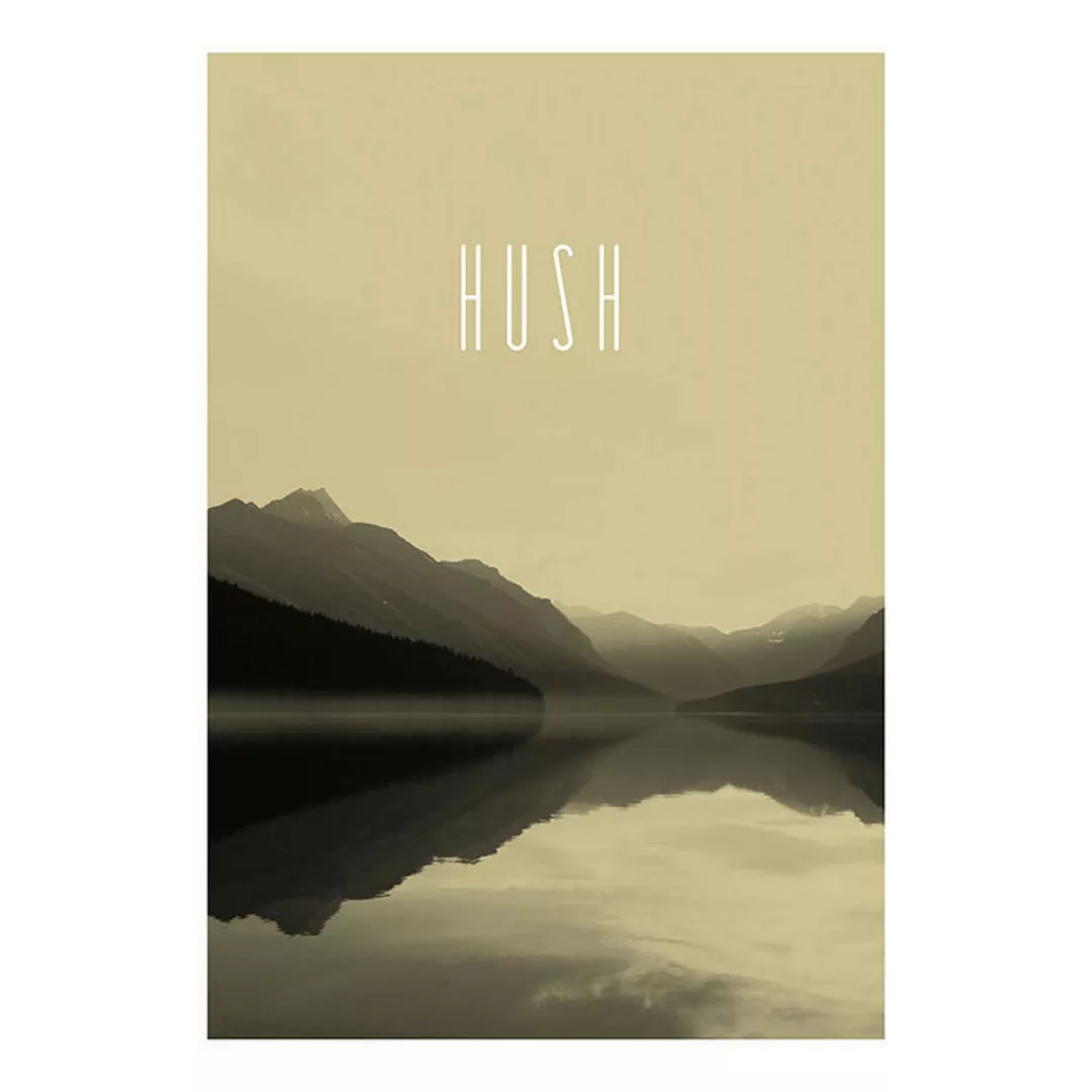 Komar Poster Word Lake Hush Sand Natur B/L: ca. 50x70 cm günstig online kaufen