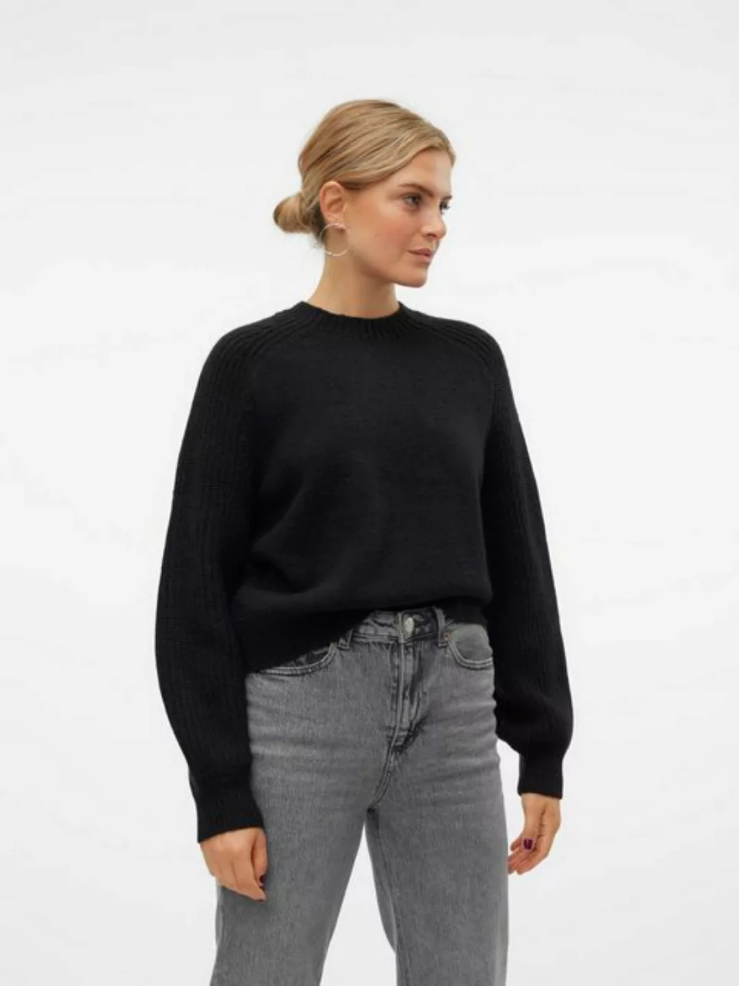 Vero Moda Rundhalspullover VMENYA LS O-NECK PULLOVER BOO günstig online kaufen