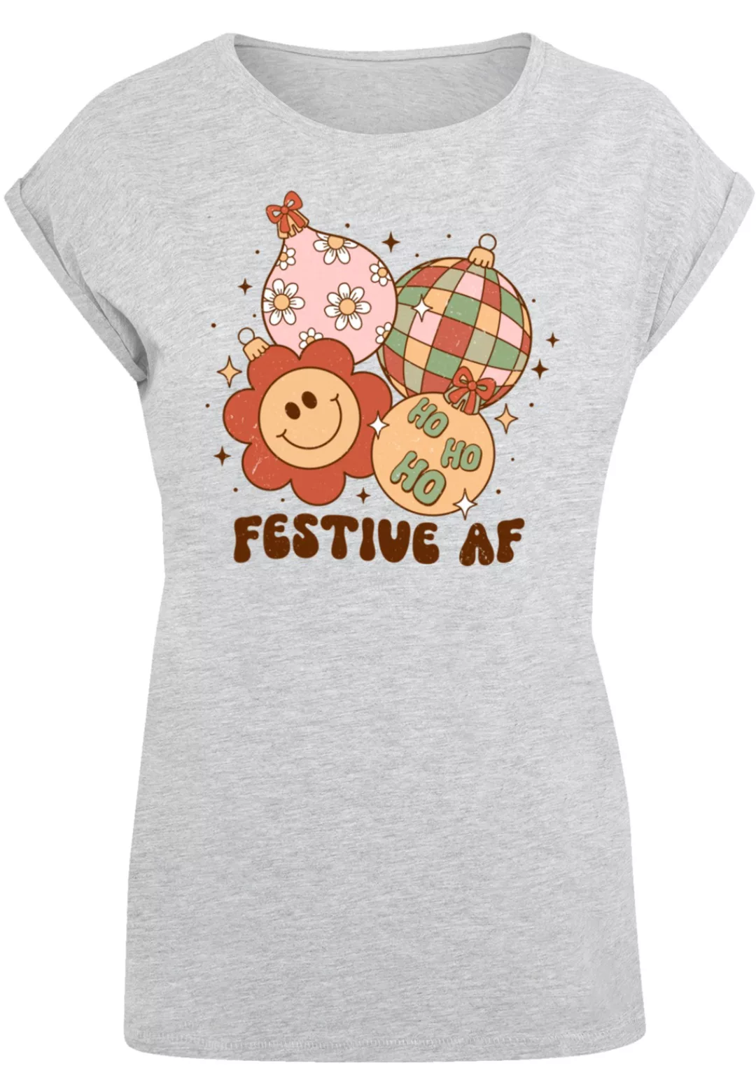 F4NT4STIC T-Shirt "Festive AF Weihnachten Tree Balls", Premium Qualität, We günstig online kaufen