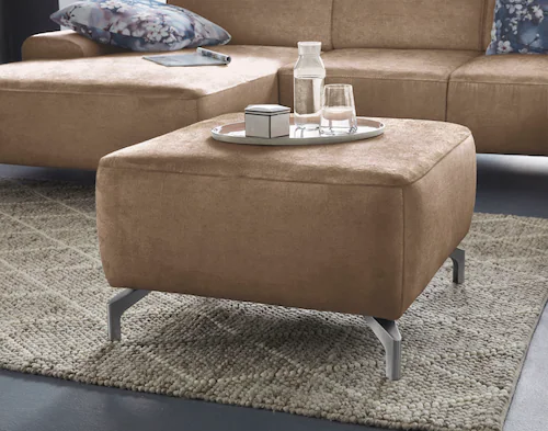 sit&more Hocker "Gizeh", Fußhöhe 12 cm, wahlweise in 2 unterschiedlichen Fu günstig online kaufen