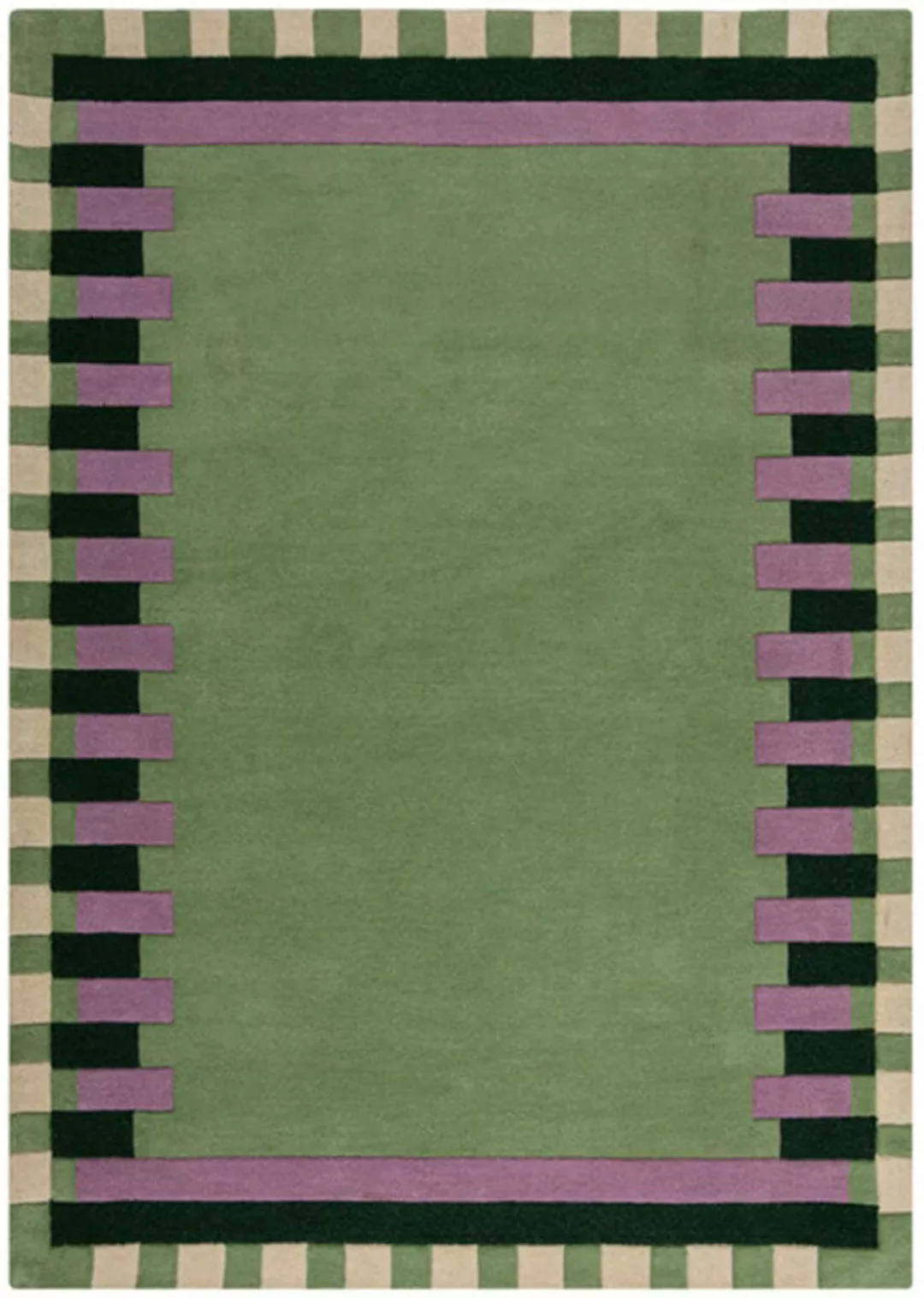 FLAIR RUGS Wollteppich »Kai Wool Border«, rechteckig, 10 mm Höhe, Kai Wool günstig online kaufen