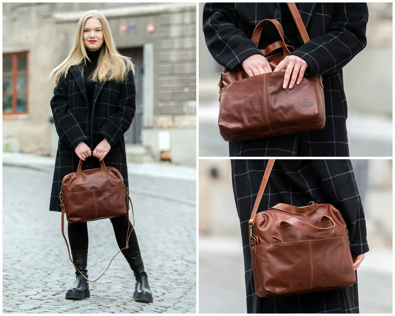 LECONI Schultertasche Henkeltasche Shopper Handtasche Damen günstig online kaufen