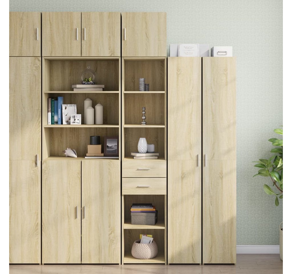 vidaXL Schrankmodule Hochschrank Schmal Sonoma-Eiche 40x42,5x225 cm Holzwer günstig online kaufen