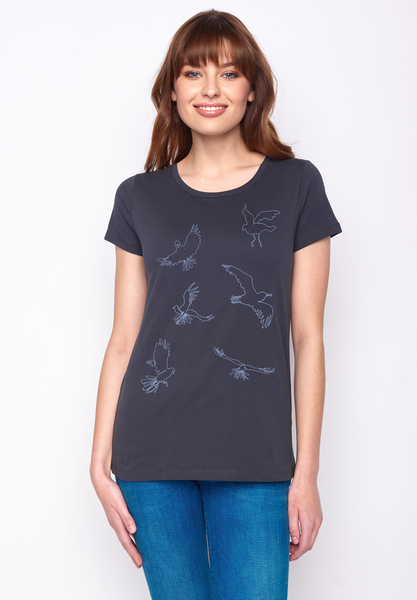Animal Birds Line Loves - T-shirt Für Damen günstig online kaufen