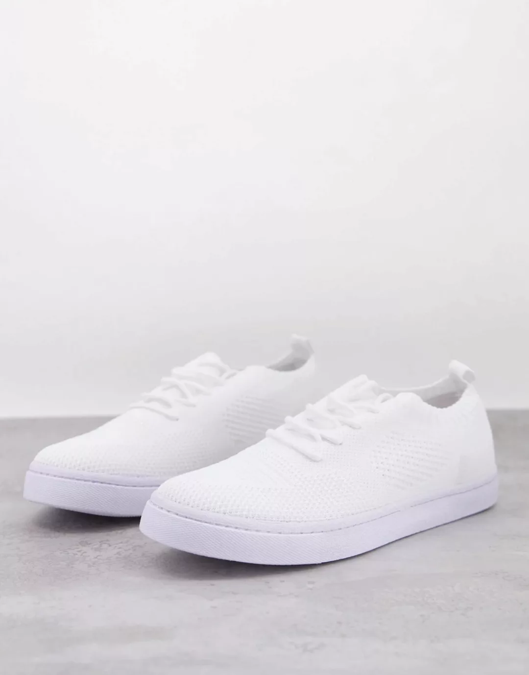 ASOS DESIGN – Weiße Sneaker aus Netzstoff günstig online kaufen