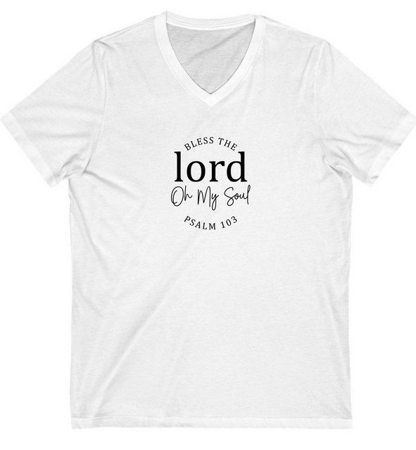 Quality Elegance V-Shirt Bless the Lord Oh My Soul Psalm 103 Christliches T günstig online kaufen