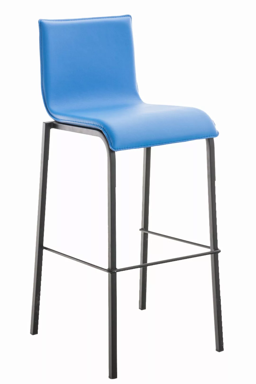 Barhocker Avola Leder Flach B78 Blau günstig online kaufen