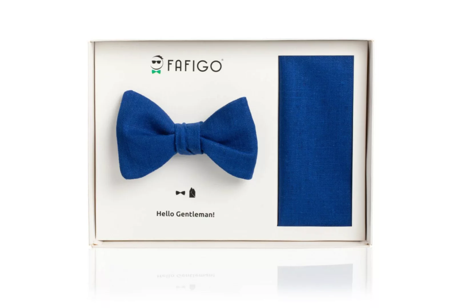 "Filippo", Set mit Fliege und Einstecktuch in Royalblau günstig online kaufen