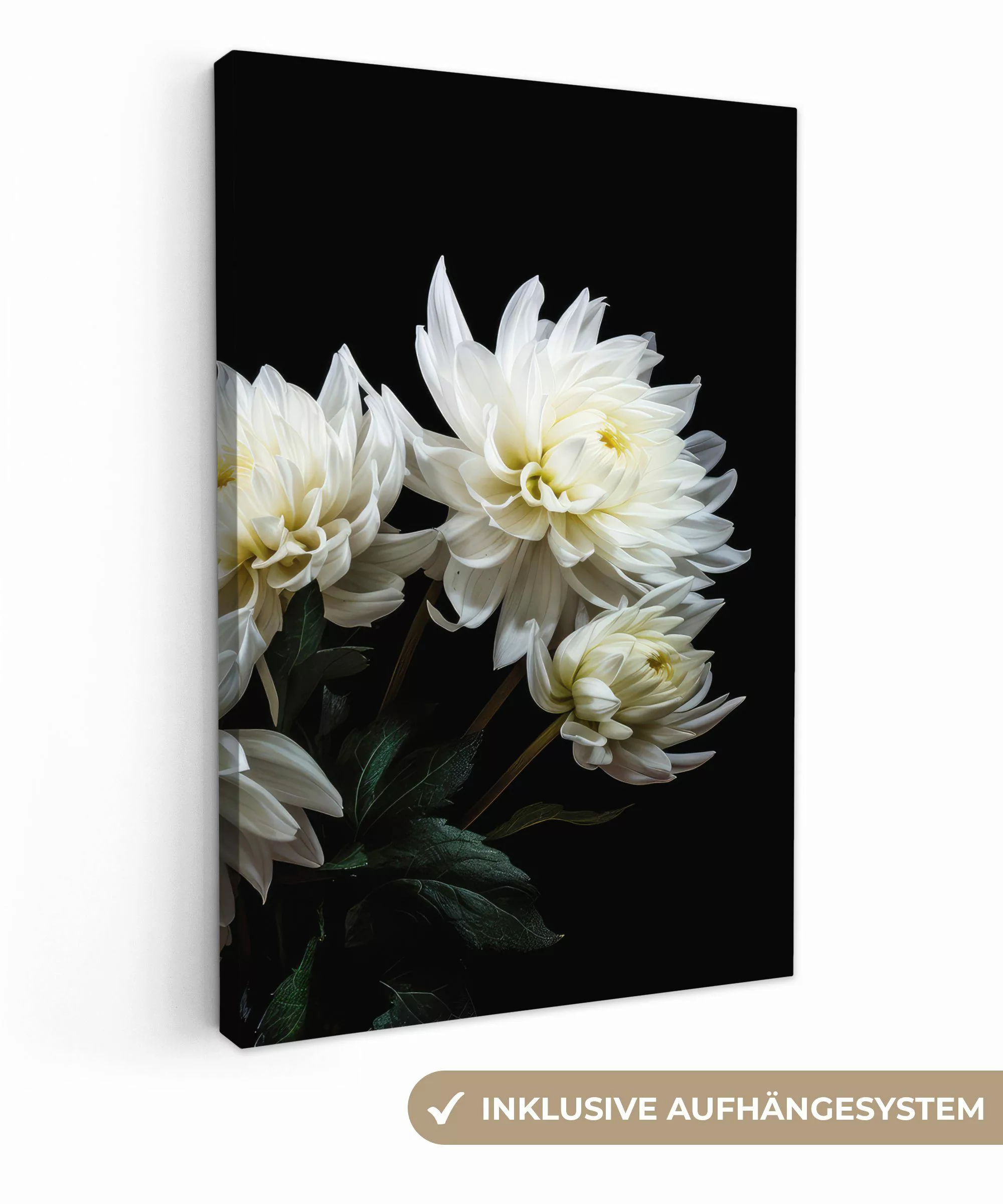 OneMillionCanvasses® Leinwandbild Blumen - Chrysantheme - günstig online kaufen