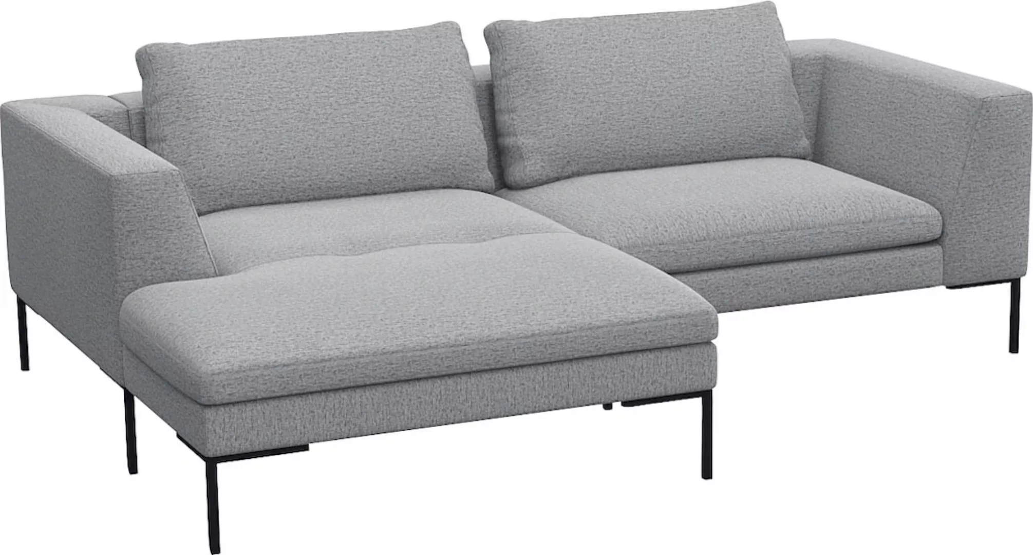 FLEXLUX Ecksofa »Loano, superbequemer Sitzkomfort durch Kaltschaum im Sitz, günstig online kaufen