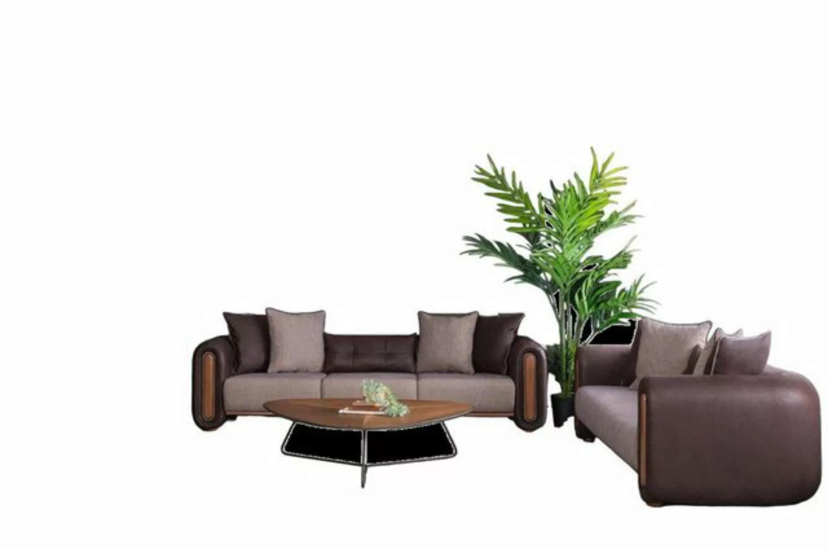 JVmoebel Sofa Luxus Sofagarnitur Couch Sets Textil Sofa Couchen Sofas Möbel günstig online kaufen