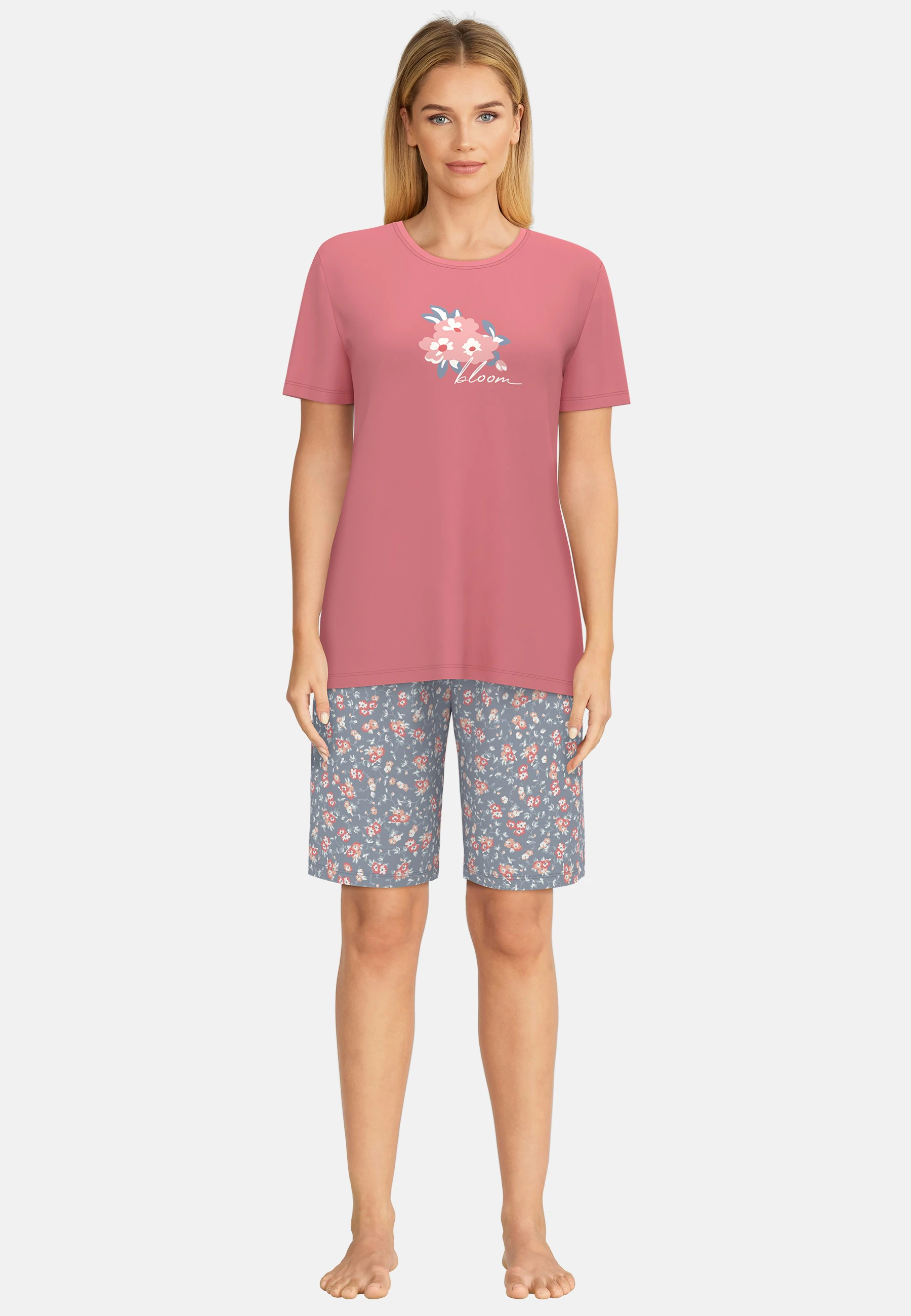 GÖTZBURG Shorty "Galway", Kurzarm, Rundhalsausschnitt, kurze Hose, Baumwoll günstig online kaufen