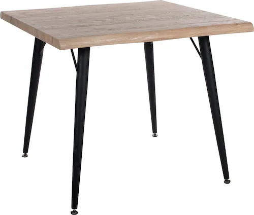 Duo Collection Esstisch "Tailin Tisch Baumkantentisch", Massives Metallgest günstig online kaufen
