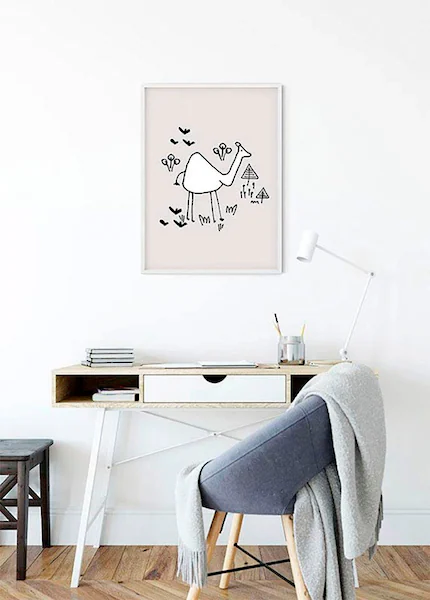 Komar Wandbild Scribble Camel 30 x 40 cm günstig online kaufen