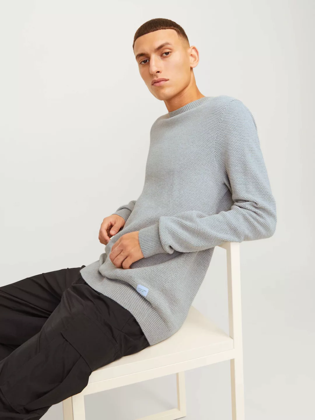 Jack & Jones Rundhalspullover JJEGLOBE KNIT CREW NECK NOOS günstig online kaufen