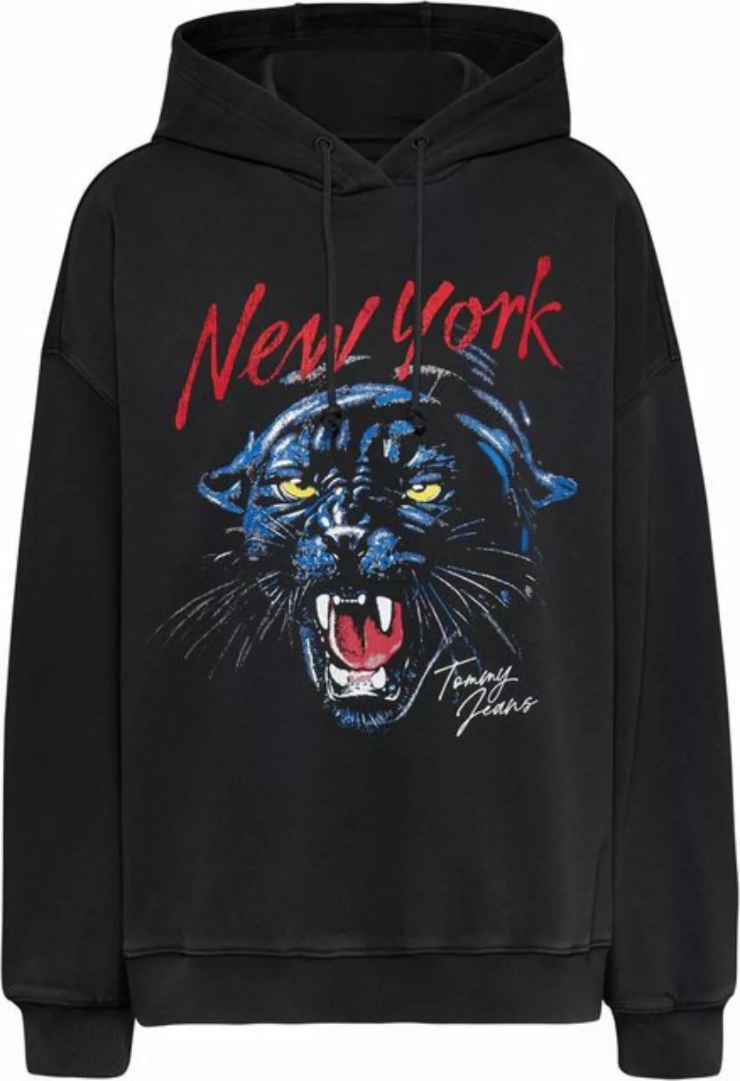 Tommy Jeans Kapuzensweatshirt TJW OVS PANTHER HOODIE mit Frontprint günstig online kaufen