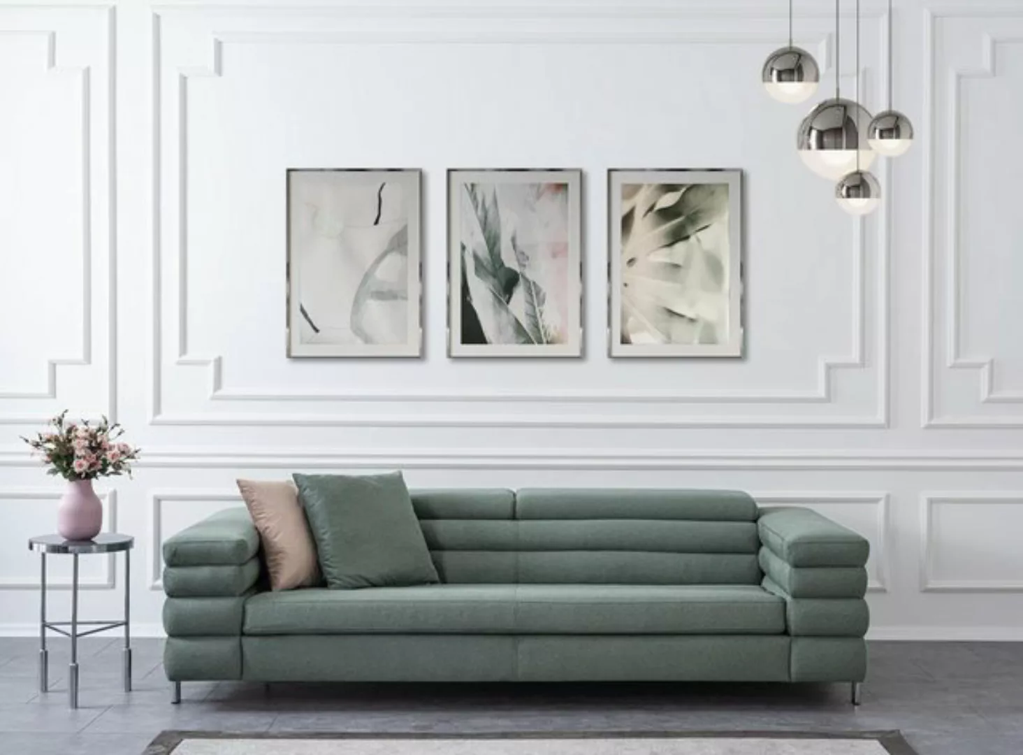 Xlmoebel Sofa Modernes 4-Sitzer-Sofa für das Wohnzimmer mit grünem Design u günstig online kaufen