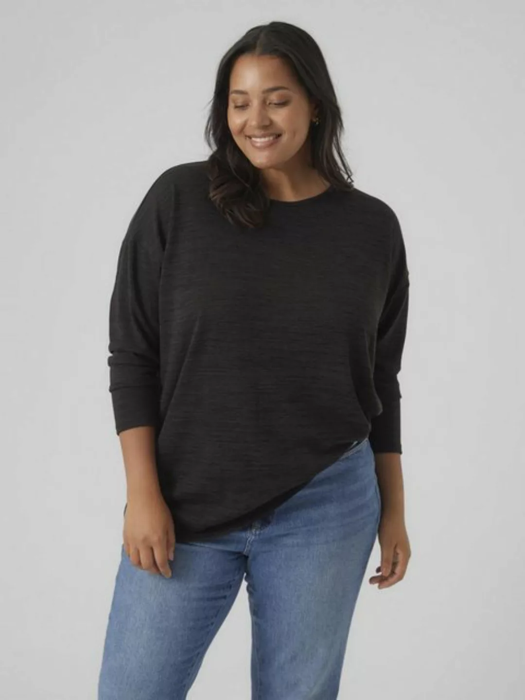 Vero Moda Curve Langarmshirt VMCKATIE LS LONG TOP JRS NOOS CUR günstig online kaufen