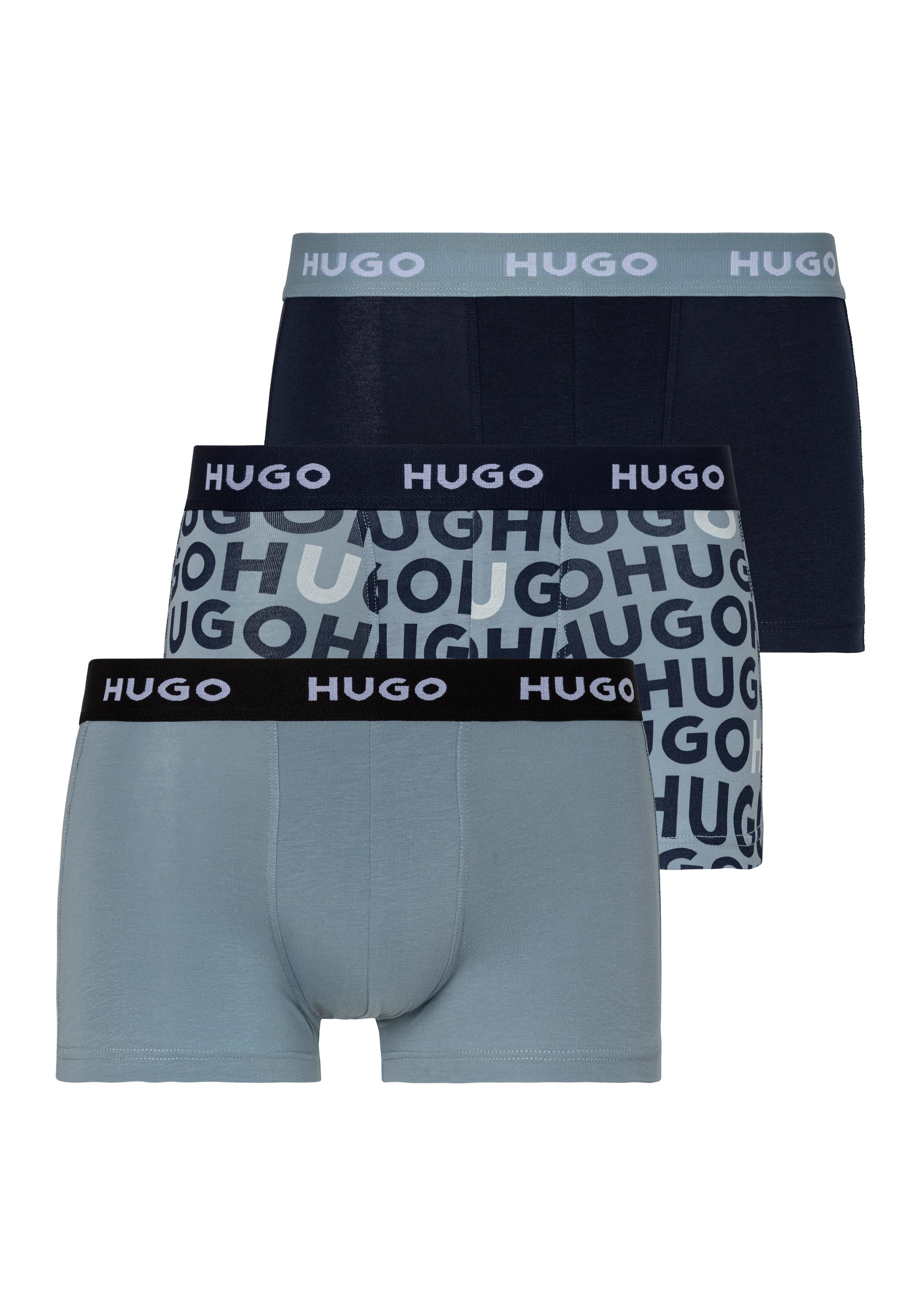 HUGO Boxer Trunk Triplet Design (3-St., günstig online kaufen