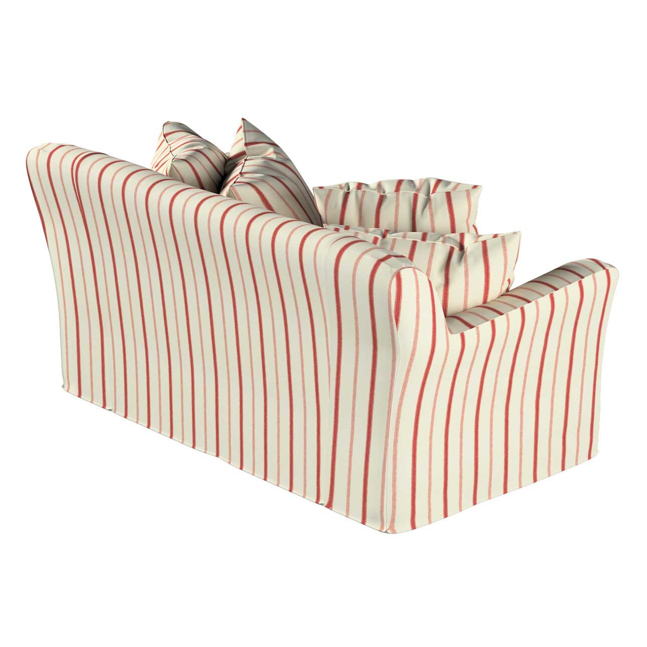 Bezug für Tomelilla 2-Sitzer Sofa nicht ausklappbar, creme- rot gestreift, günstig online kaufen
