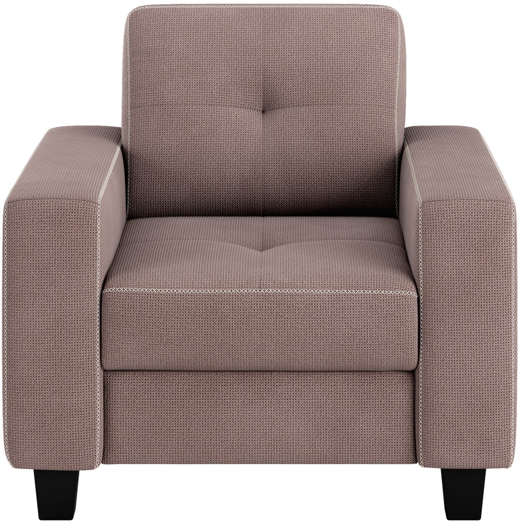 Places of Style Sessel "Varese", Kreuznaht in beige günstig online kaufen