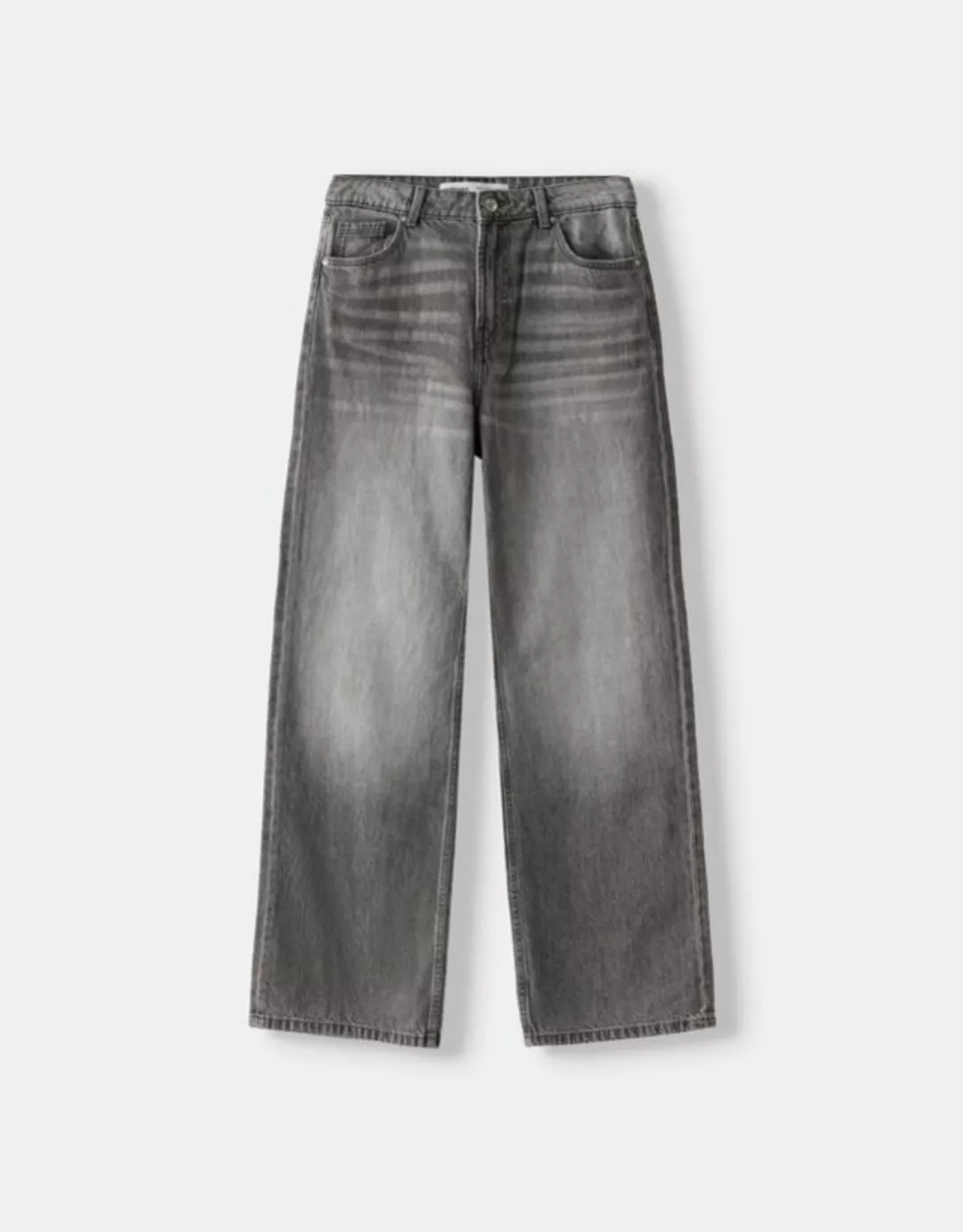 Bershka Jeans Im Baggy-Hosen-Fit Bskteen 10-12 Dunkelgrau günstig online kaufen