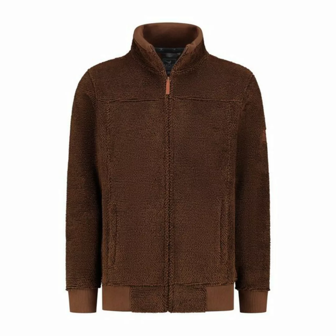 MGO Strickjacke MGO Charles Cardigan Men Brown L günstig online kaufen